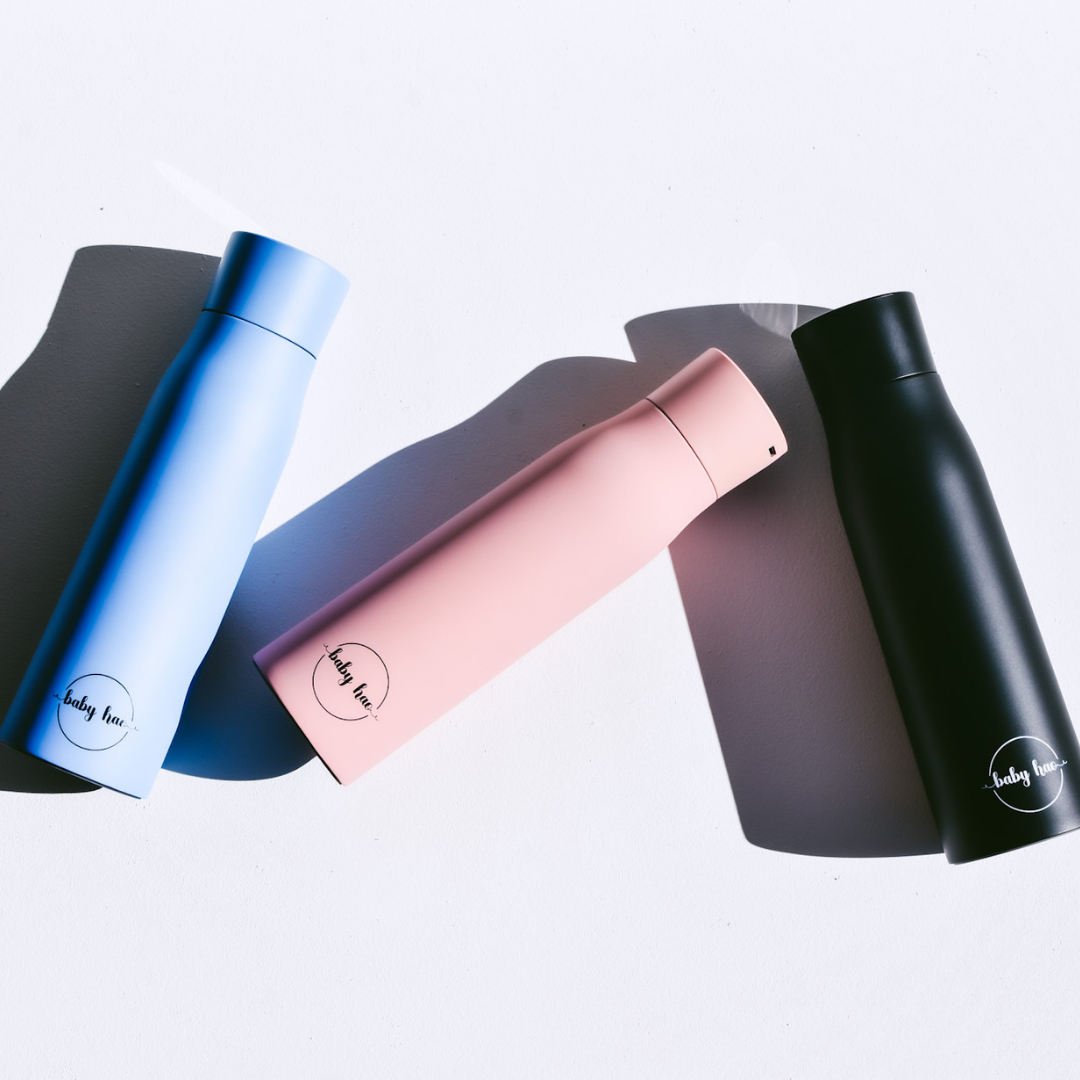 Black Insulated Purifying Water Bottle 500ml