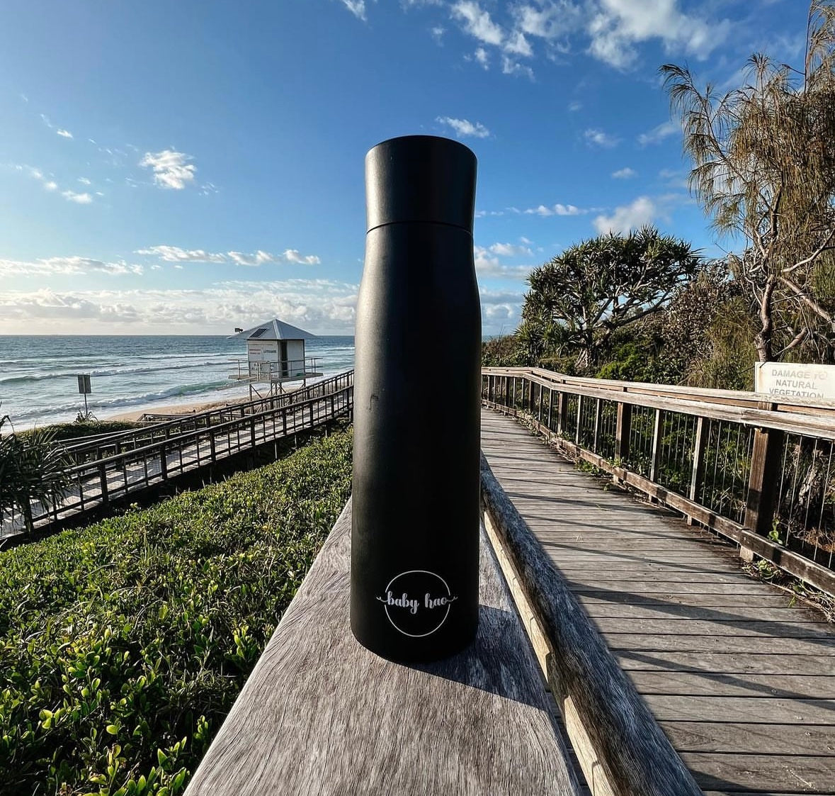 Black Insulated Purifying Water Bottle 500ml
