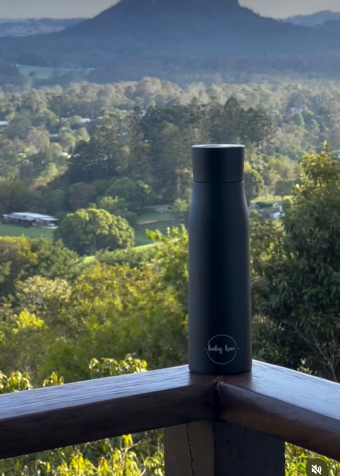 Black Insulated Purifying Water Bottle 500ml