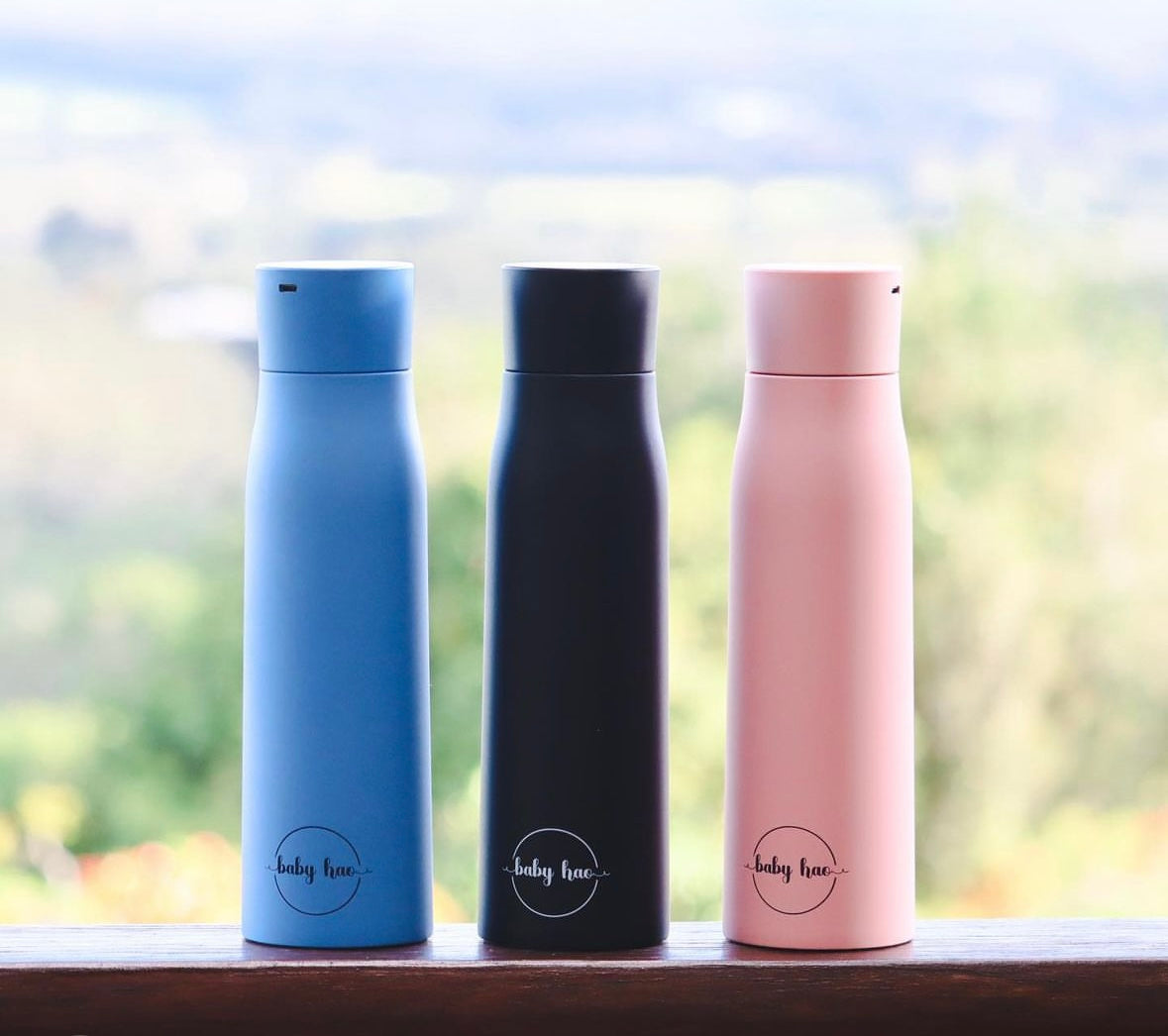 Blue Insulated Purifying Water Bottle 500ml