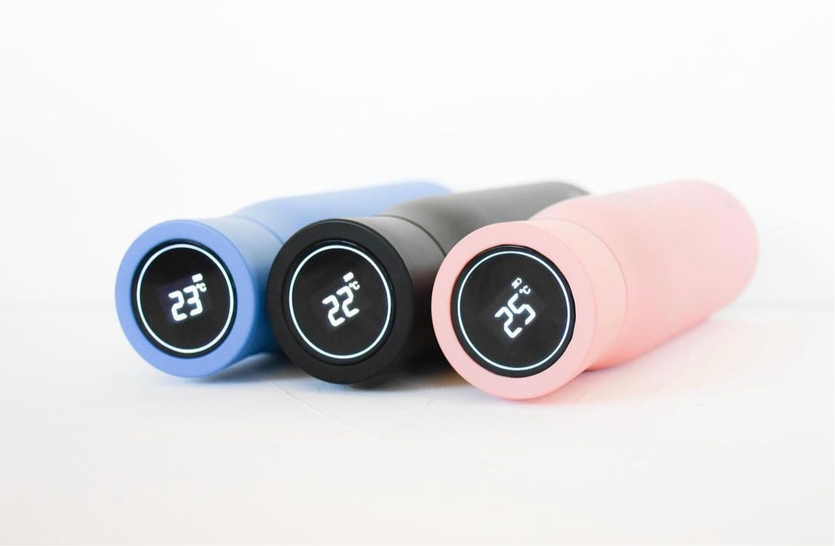Black Insulated Purifying Water Bottle 500ml