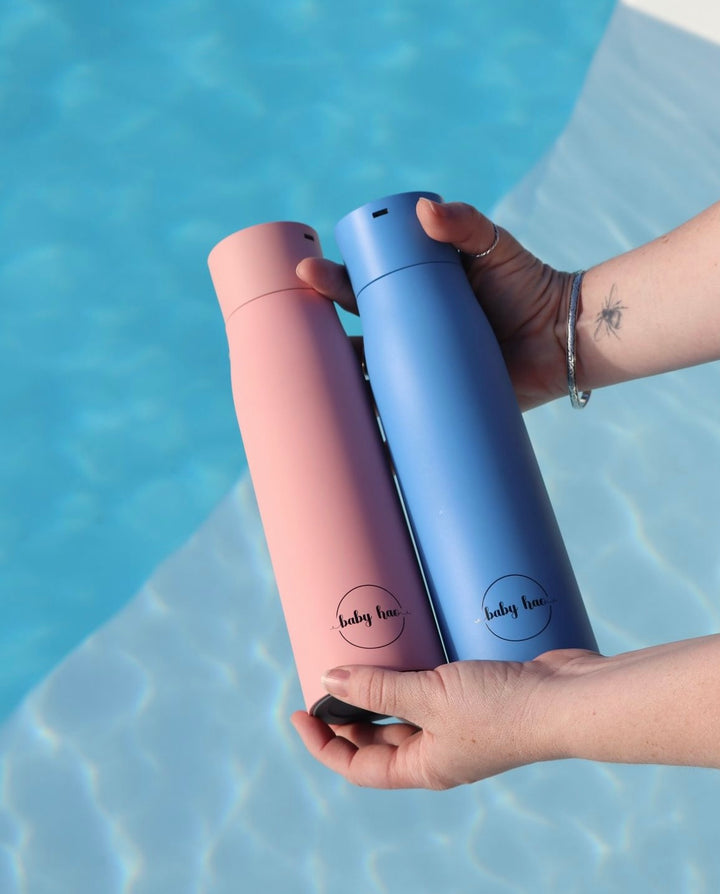 Pink Insulated Purifying Water Bottle