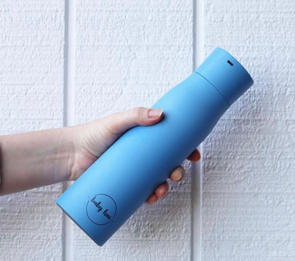 Blue Insulated Purifying Water Bottle 500ml