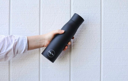 Black Insulated Purifying Water Bottle 500ml