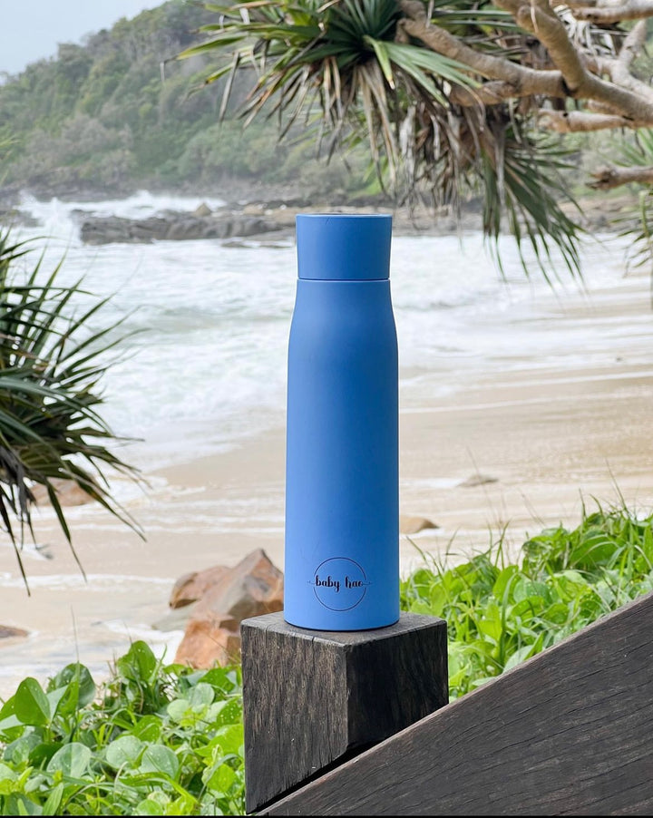 Blue Insulated Purifying Water Bottle