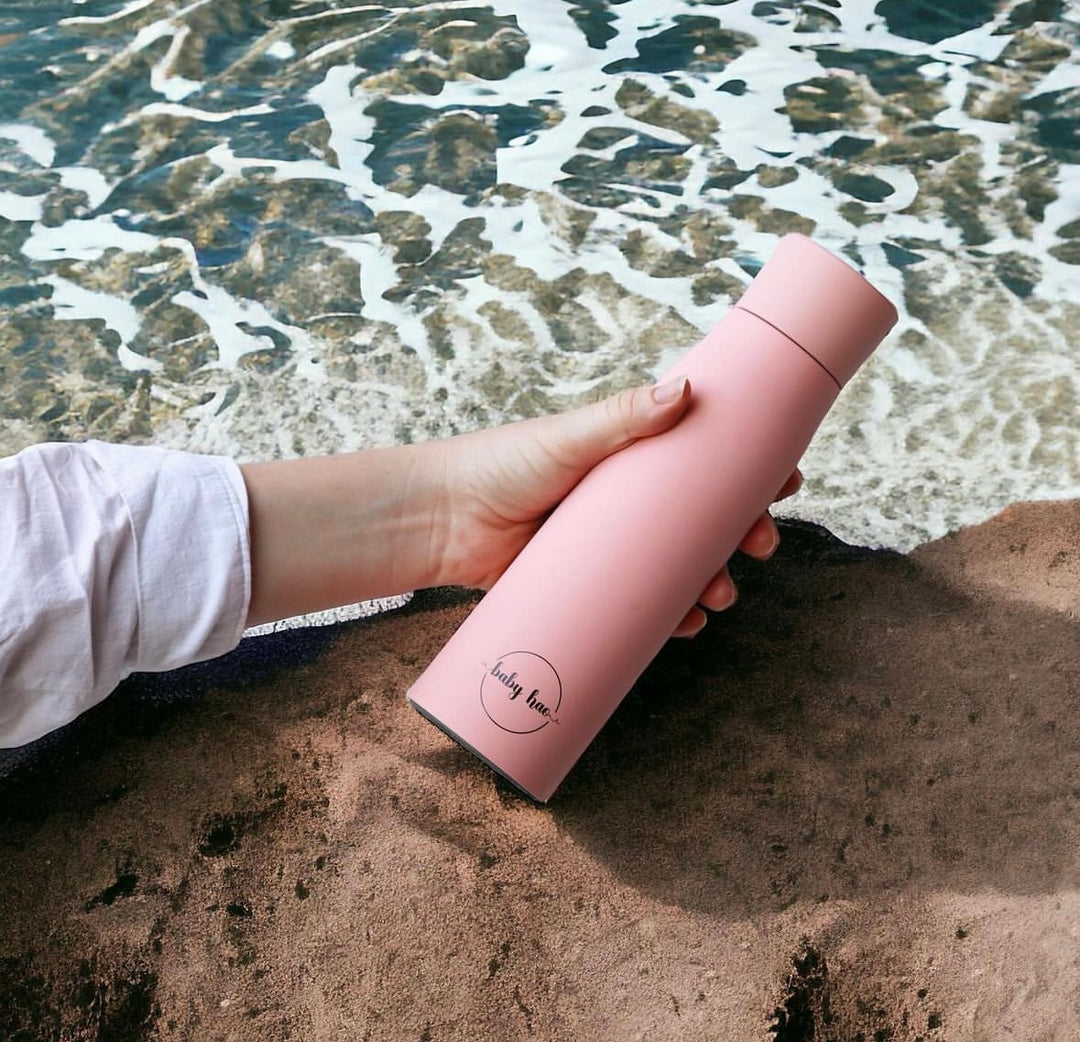 Pink Insulated Purifying Water Bottle