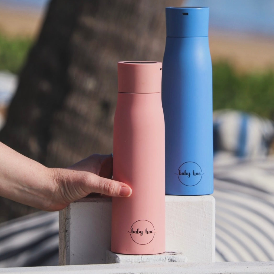 Blue Insulated Purifying Water Bottle 500ml